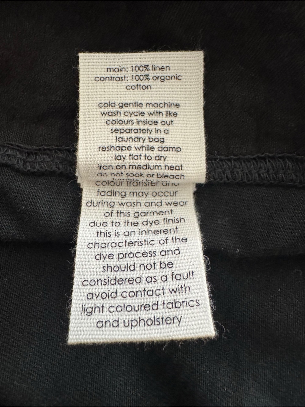 Bassike Jersey Linen Tie Back Top - Picture 8 of 9
